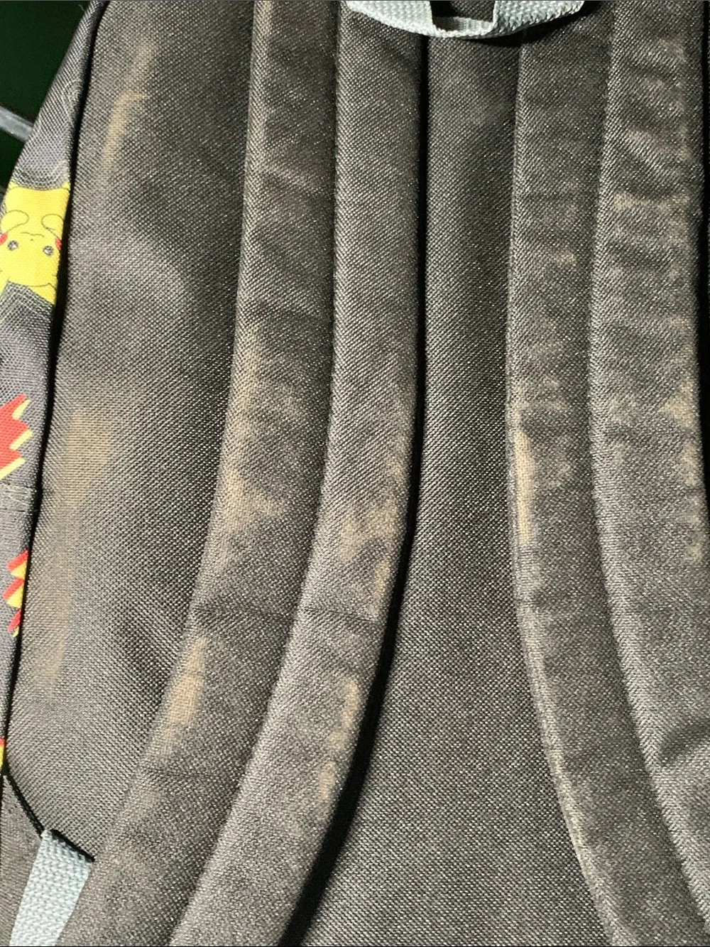 Black Pikachu Patterned Backpack